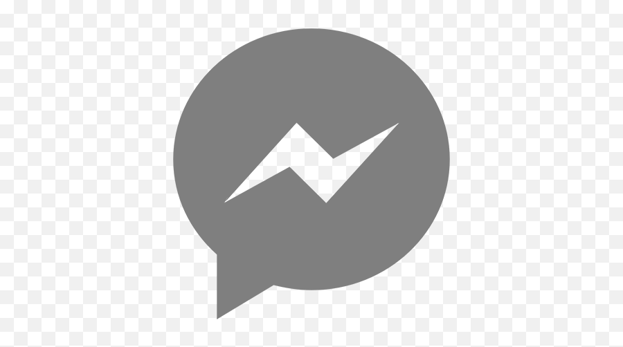 Messenger Icon Gray - Facebook Messenger Full Size Png Messenger App Icon Emoji,Facebookmessenger Emojis