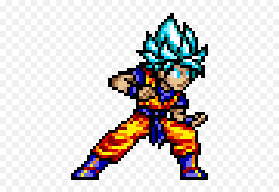 Goku - Goku Ssj Pixel Full Size Png Download Seekpng Victoria Emoji,Tareria Emojis