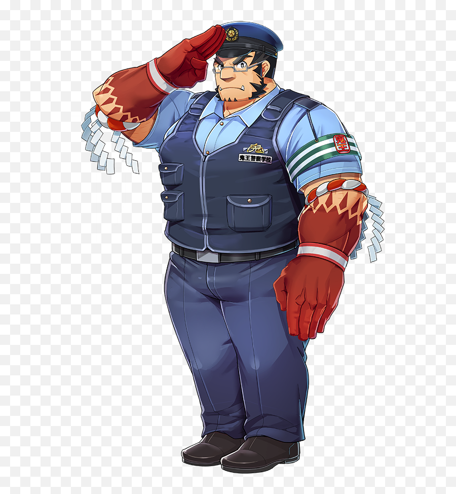 Tokyo Afterschool Summonerscharacterspolice Force And Kiou Emoji,Distressed Japanese Emoticon