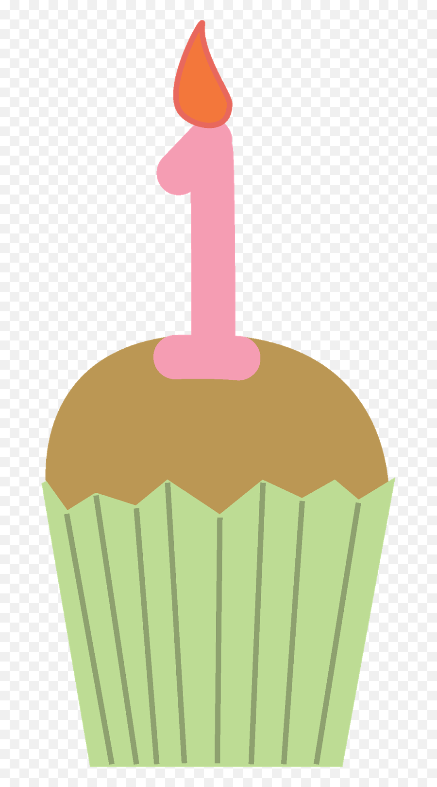 Birthday Cupcake Clipart 4 - Clipartix 1st Birthday Cupcake Png Emoji,Muffin Emoji