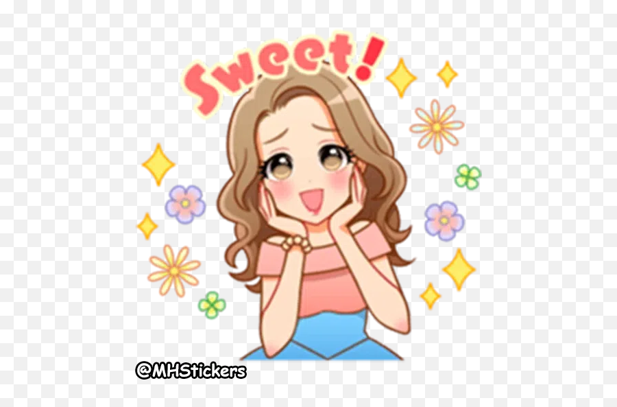 Mamz Sticker Pack - Stickers Cloud Emoji,Beautiful Girl Emoji