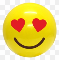 Yellow Smiley Ball - Happy Emoji,Emoticon Stress Balls
