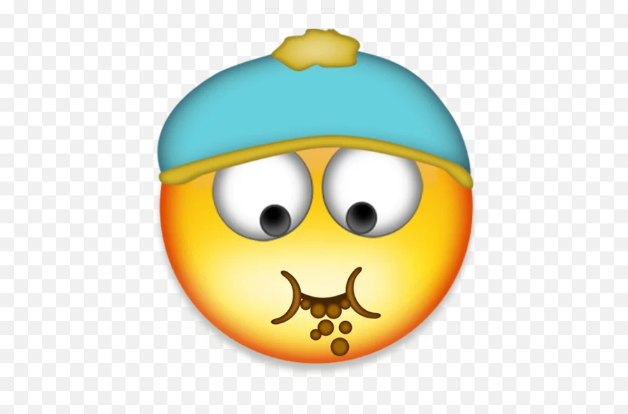Telegram Sticker From Pack Emoji,Smirking Emoji With A Cap