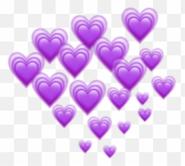Purple Hearts Heart Emoji Emojis - You Left Me On Read Meaning,Emoji Remix