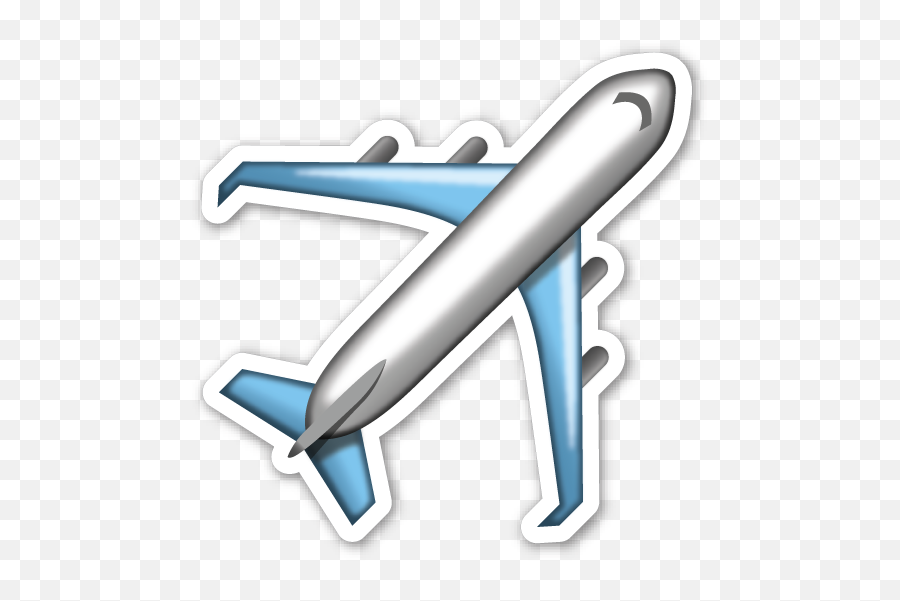 Airplane - Airplane Sticker Png Emoji,Paper Airplane Emoji