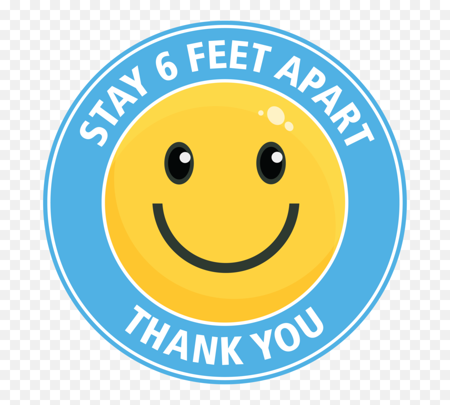 Stay 6 Feet Apart Floor Decal U2014 Koncept Sign Group Emoji,6 Emoticon