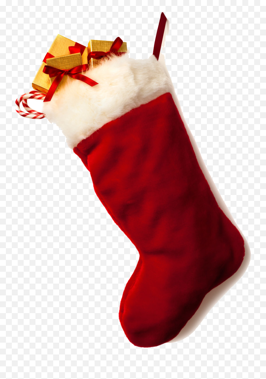 Christmas Stocking Santa Claus Candy Cane - Christmas Christmas Stockings Png Emoji,Emoji Stockings
