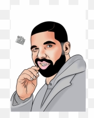 Drake Drawing Painting Cartoon Sketch - Drake Cartoon Transparent Emoji,Drake Emotion New Song