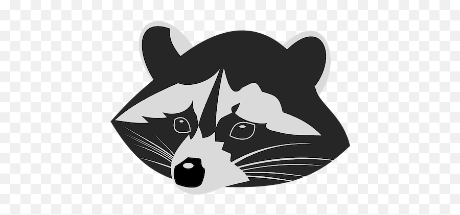 Free Raccoon Kawaii Illustrations - Svg Raccoon Face Silhouette Emoji,Racoon Emoji