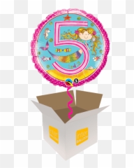 5th Birthday Helium Balloons Delivered In The Uk By Interballoon - Happy 1st Birthday With Pink Ballon Emoji,Emoji 5th Birthday