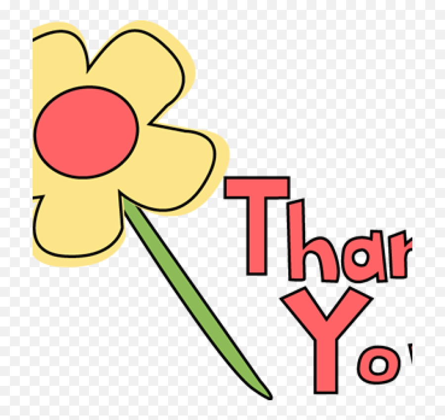 Thank You Clipart Png - Thank You Flower Clip Art Danke Grafik Emoji,Flower Text Emoticon Png