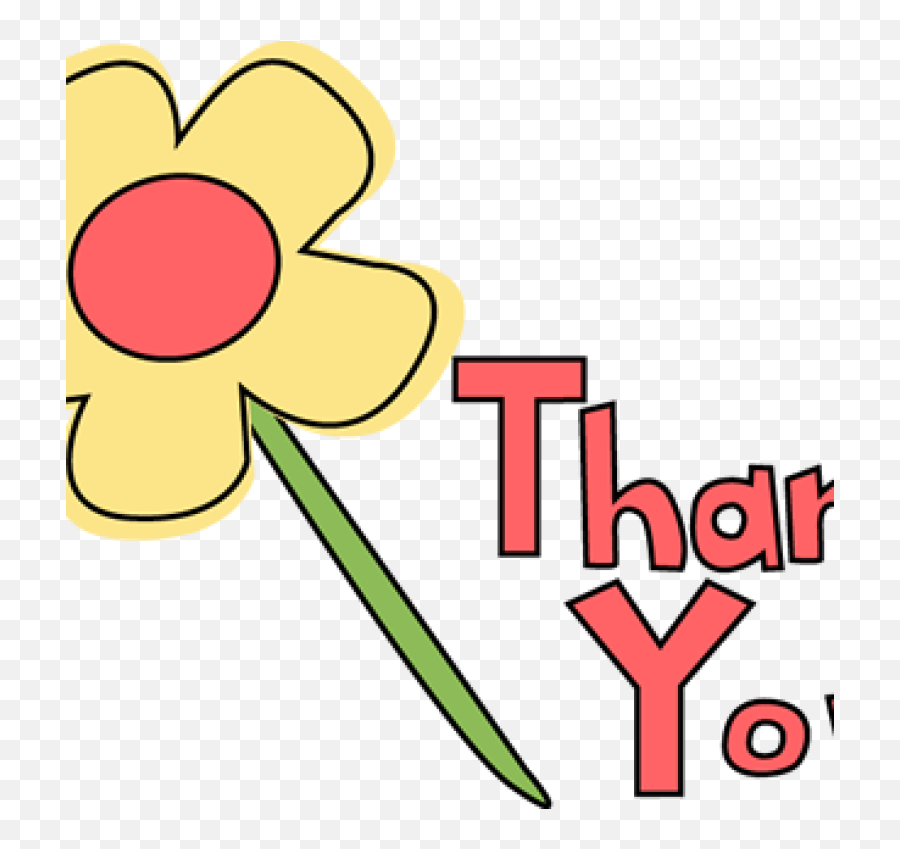 Thank You Clipart Png - Thank You Flower Clip Art Danke Grafik Emoji ...