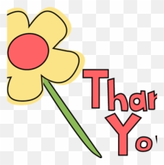 Thank You Clipart Png - Thank You Flower Clip Art Danke Grafik Emoji,Flower Text Emoticon Png