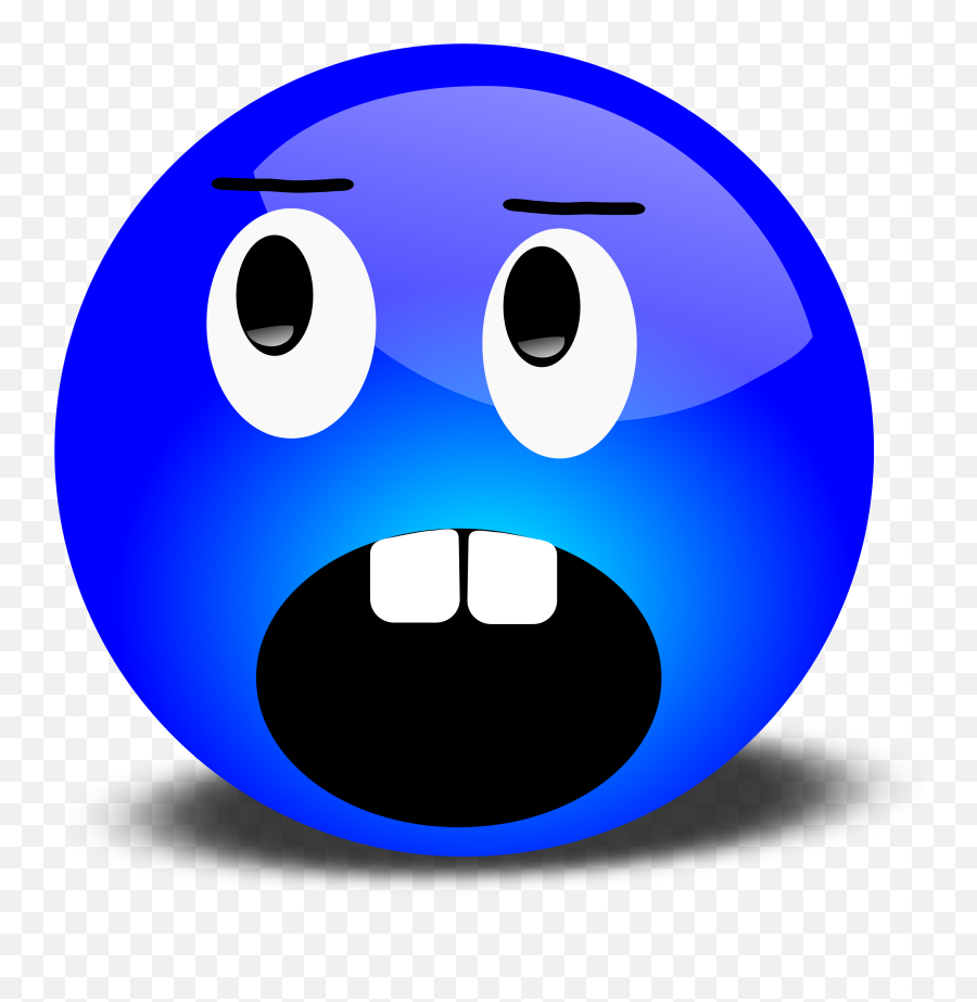 Scared Emoji - Funny Surprised Cartoon Face,Scared Emoji