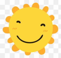 Sun Smiley Cartoon Emoji,Bunny Hugged Emoticon