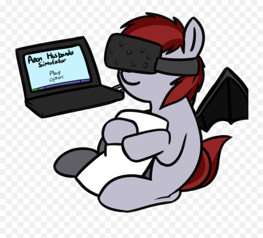 Neuro Bat Pony Body Pillow Computer - Cute Mlp Bat Ponies Emoji,Emoji Body Pillow