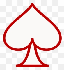 Queen Clipart Spade Queen Spade - Transparent Red Ace Of Spades Emoji,Spades Cards Emoji