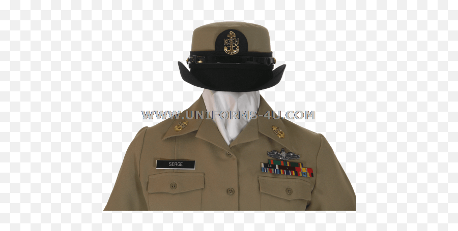 Us Navy Female Chief Petty Officer Service Khaki Uniform - Navy Khaki Uniform Nametag Emoji,Us Navy Chief Emoticons