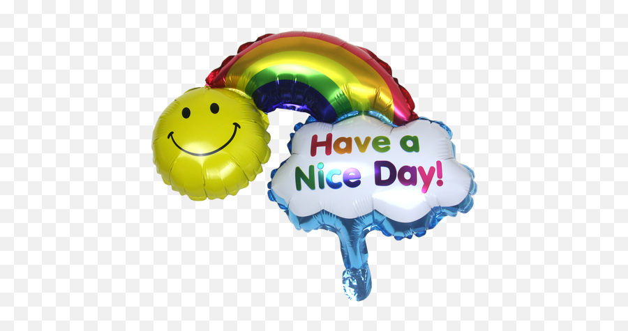 15 Inch Smiley Rainbow Balloon - Happy Emoji,Emoticons Hbd Balloons 33617