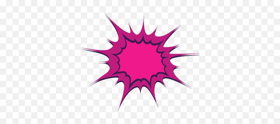 Comic Girl Explosion By Bondswell Inc - Pink Comic Explosion Png Emoji,Iphone Explosion Emoji