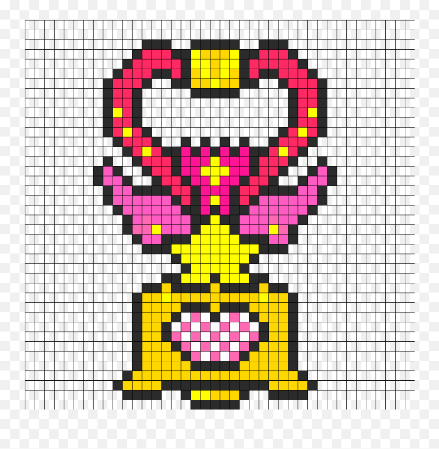 Kandi Patterns For Kandi Cuffs - Popular Pony Bead Patterns Pixel Art Penguin Emoji,Perler Bead Emoji Small