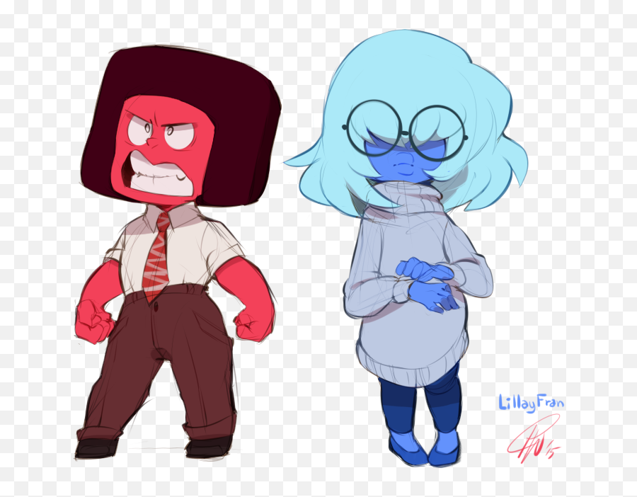 Download Inside Out Saphire And Ruby Aka Anger From Su - Angry Ruby Png Steven Universe Emoji,Steven Universe Emojis