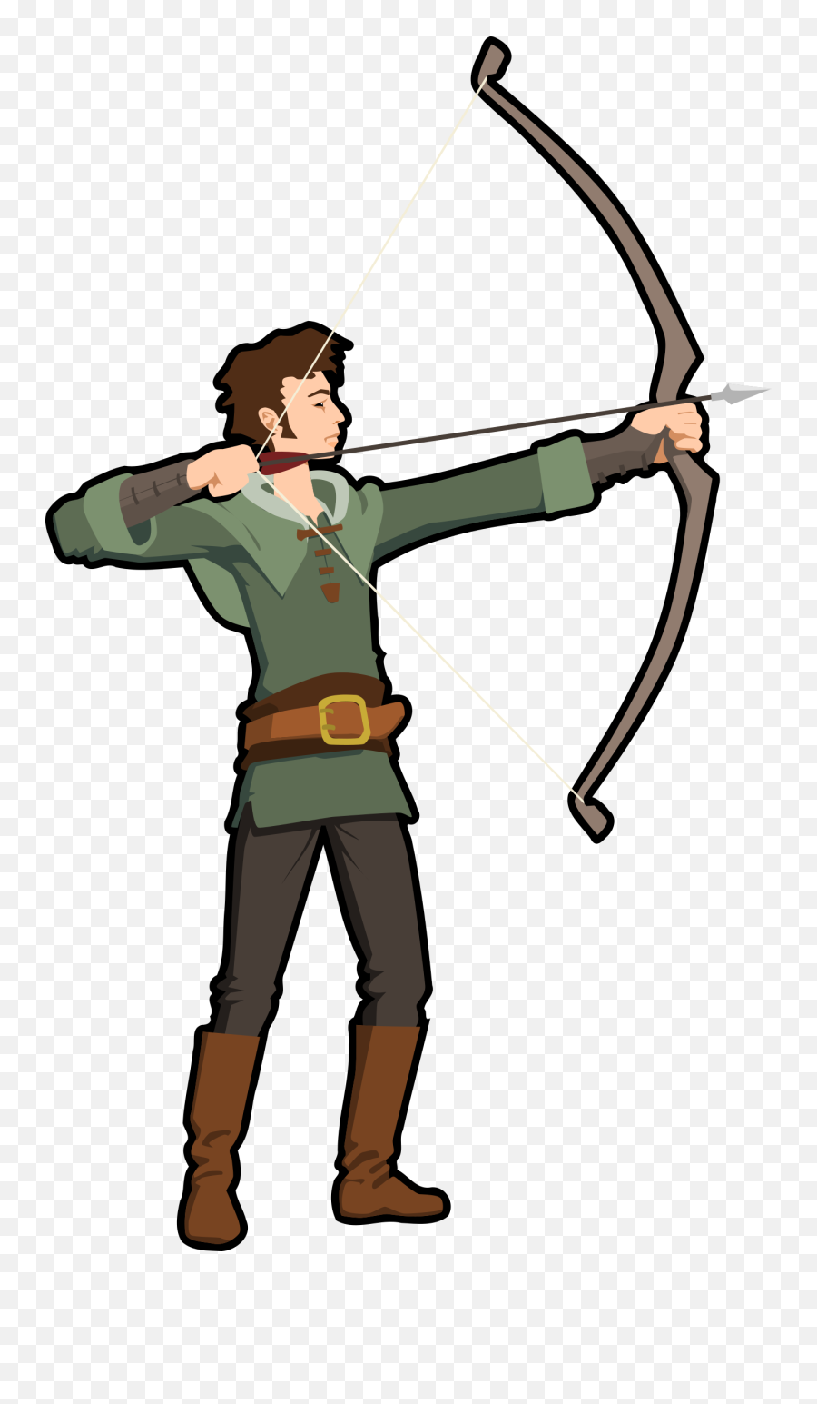 Archery Free To Use Clipart 2 - Clipartix Hunter With Bow And Arrow Clipart Emoji,Bow And Arrow Emoji