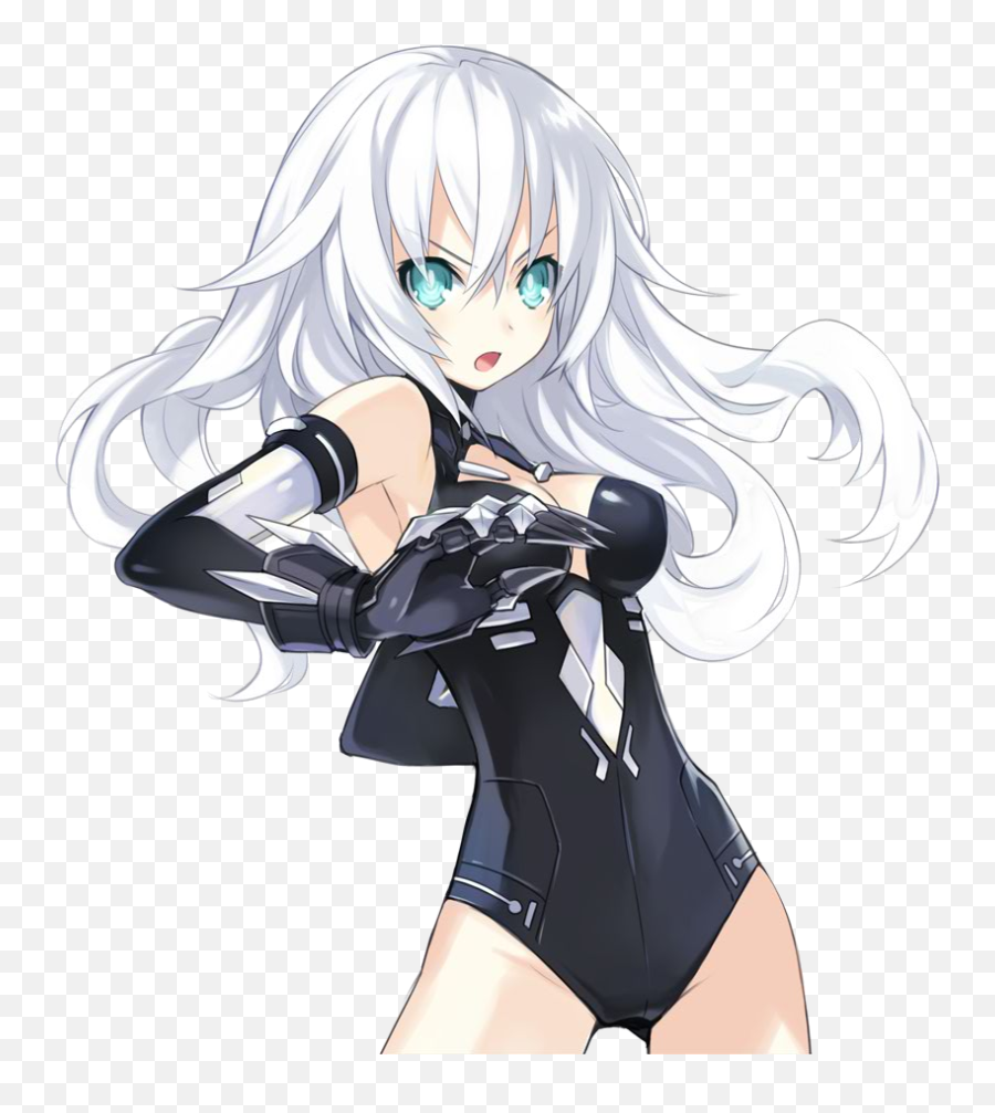 Best Anime Girl With White Hair - Noire From Hyperdimension Neptunia Emoji,Every Anime Girl Emotions