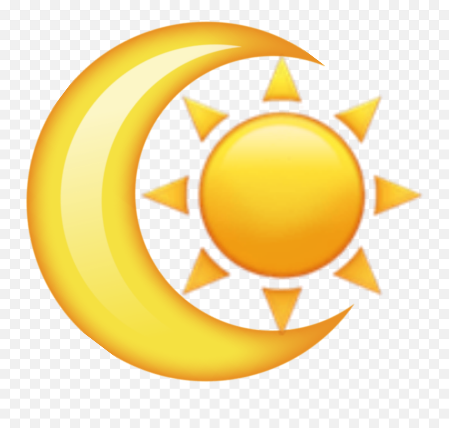Sun Moon Emoji Sunu0026moon Tumblr Sticker By Florencia - Dot,White Moon Emoji
