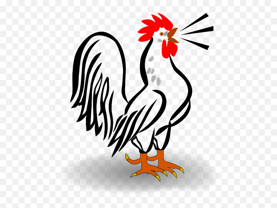 Morning Rooster Clipart Kid 2 - Clipartix Free Rooster Clip Art Emoji,Rooster Emoji