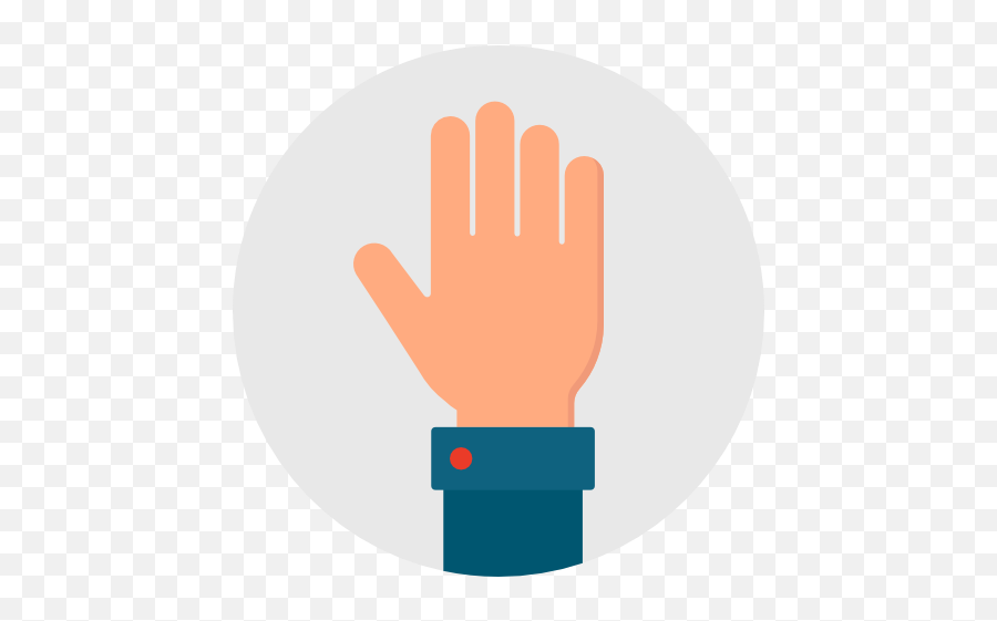 Hand Palm Hello Hi Open Give Free Icon Of Flat Design - Open Hand Flat Design Emoji,Free Emoticons Hello