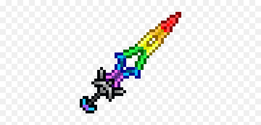 Pixel Art Gallery - Pixel Art Rainbow Sword Emoji,Torbjorn Emoticon