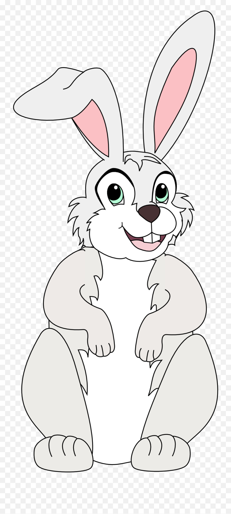 Grey Easter Bunny Clipart Free Image Download Emoji,Easter Bunny Coloring Pages Emotions