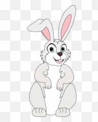 Grey Easter Bunny Clipart Free Image Download Emoji,Easter Bunny Coloring Pages Emotions
