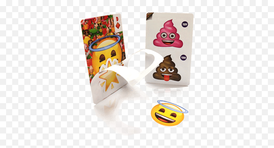 Stickercards - Trading Card Promotional Sticker Emoji,Nail Paint Emoji Brown