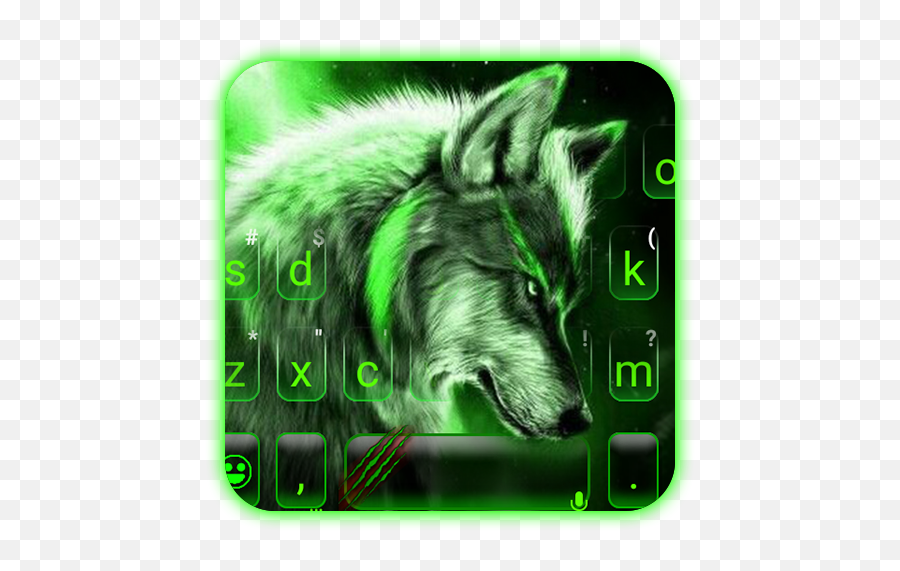 Green Wild Wolf Keyboard Theme 10 Download Android Apk - Celtic Wolf Emoji,Wolf Emoji Android