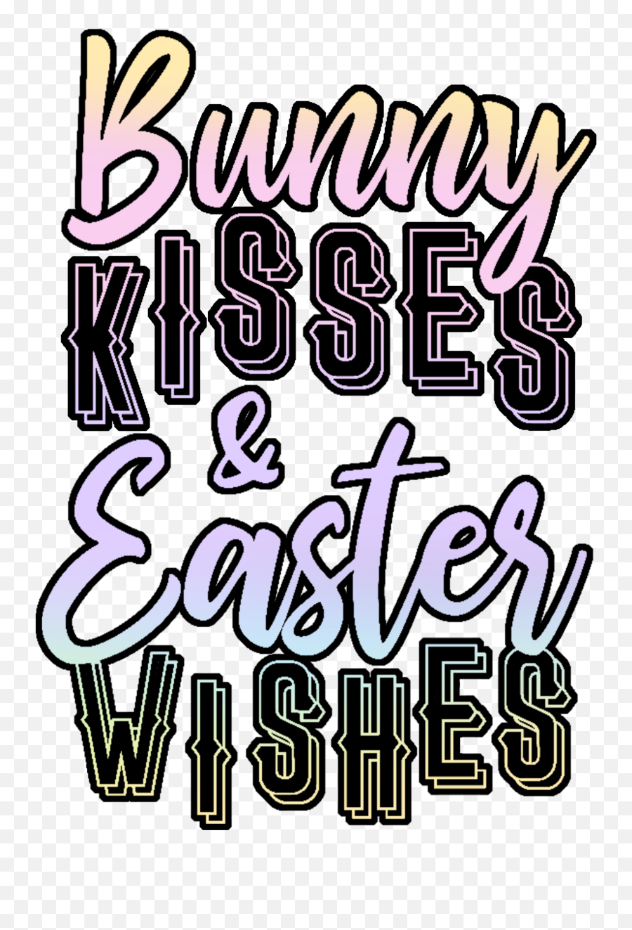Bunny Kiss And Easter Wishes Cute Kids Tie - Dye Tshirt Emoji,This Is Mine Bunny Text Emoji