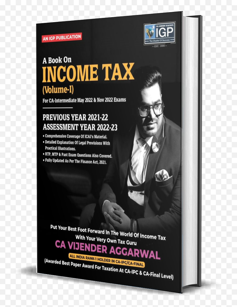 Income Tax Volume 1 U0026 2 By Ca Vijender Aggarwal Set Of 2 Books Previous Year 2021 - 22 Assesment Year 202223 Emoji,Incomin Taxi Emoji