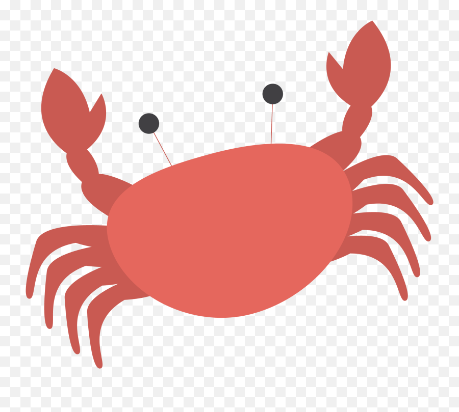 Crab Clip Art - Red Crab Vector Png Download 18061544 Crab Vector Emoji,Crab Emoticon