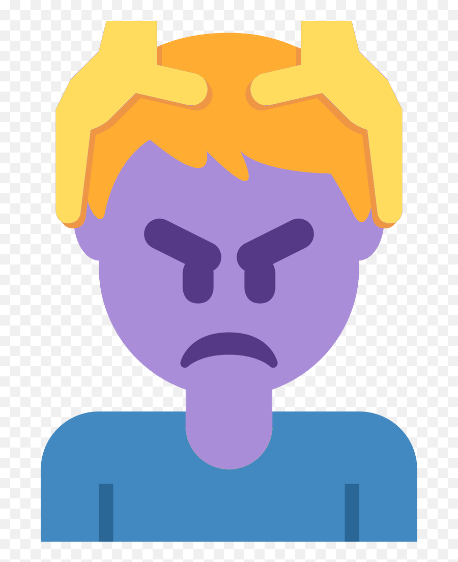 Emoji Face Mashup Bot On Twitter U200d Man Getting - Language,Angry Face Emoji