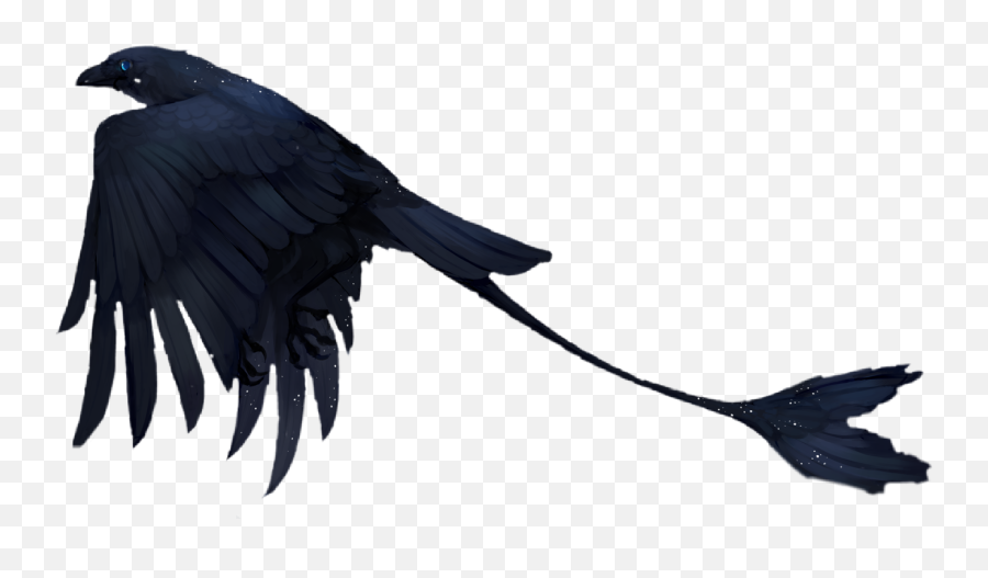 Bird Fantasy Scifi Raven Sticker - Scifi Raven Emoji,Raven Bird Emoji