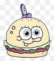 Bobesponja Hamburguesa Emoji Sticker - Sticker Spongebob,Hamburger Emojis