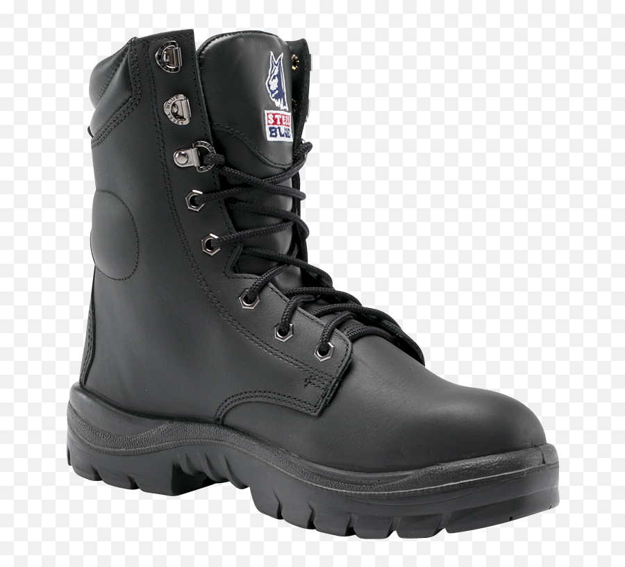 Boot With Safety Steel Toe Cap - Lace Up Emoji,Emotion High Leg Boots