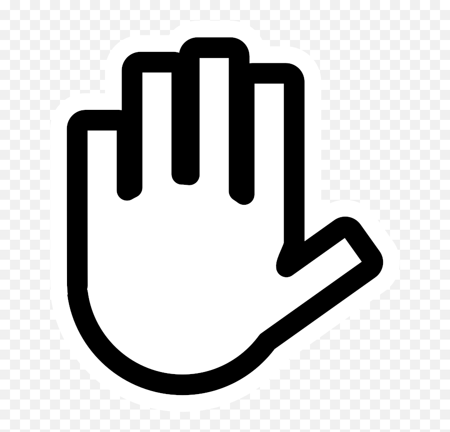 Blocking Hand Icon Free - Clip Art Library Blocking Hand Icon Free Emoji,Msn Emoticon Monkey