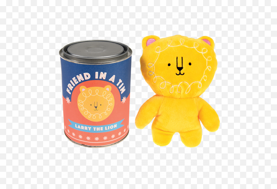 Larry The Lion Friend In A Tin Rex London - Friend In A Tin Emoji,Bruno The Bear Emotion Pets