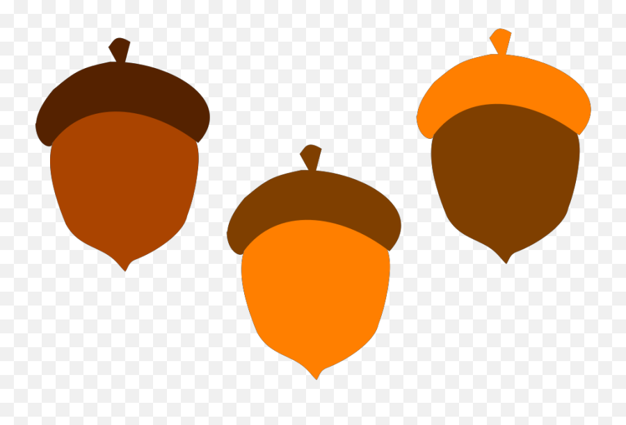 Eikel Brown Val Voedsel Boom Orange Eekhoorn - Clip Acrons Clipart Emoji,Fallen Leaves Emoji
