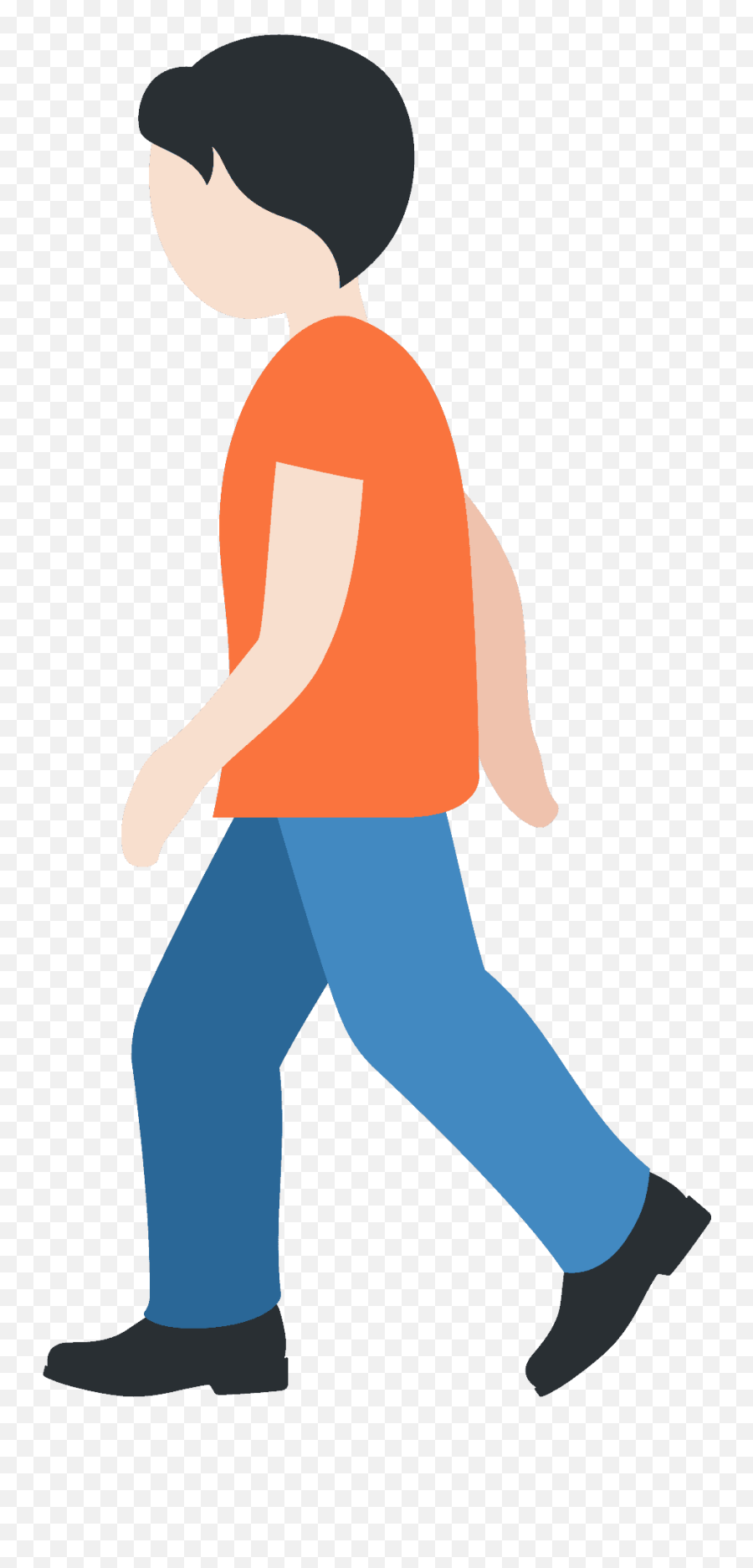 Person Walking Emoji Clipart - Yürüyen Kadn Emojisi,Emoji Of People