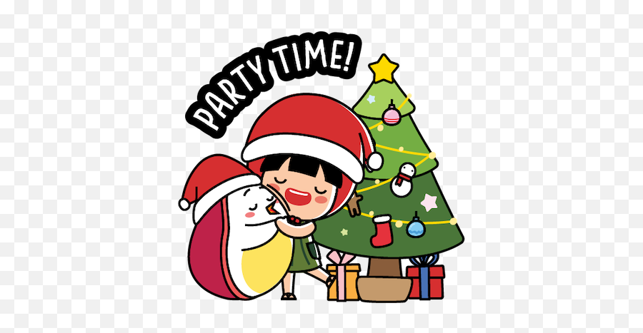 Ang Ku Kueh Girl - Christmas By Ang Ku Kueh Girl Pte Ltd Christmas Party Clipart Gif Emoji,Christmas Clip Art Emotions