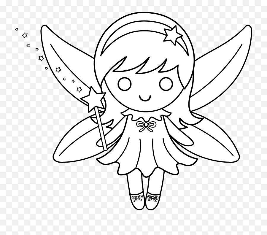 Colorable Printable Fairy Pictures