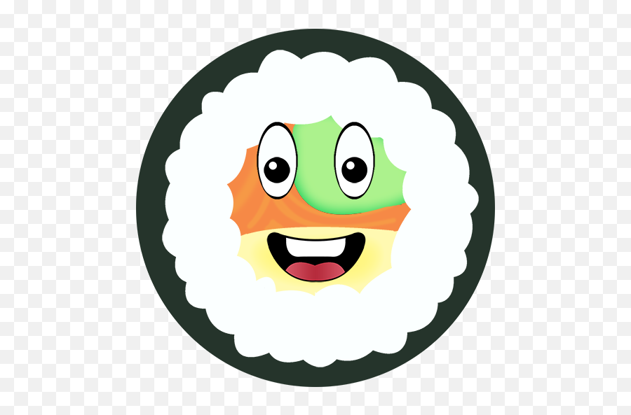 Sushi Sama - Happy Emoji,Sushi Emoticon Art
